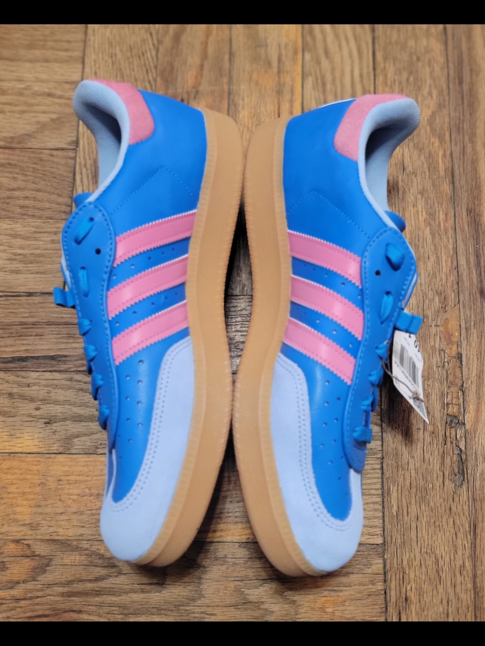 Adidas Velosamba Lea Shoes Blue Pink Size 10 - Picture 5 of 8